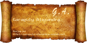 Garaguly Alexandra névjegykártya