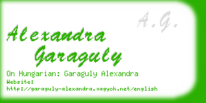 alexandra garaguly business card